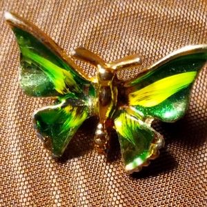 Green Butterfly Pin